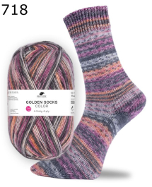 Pro Lana Sockenwolle Golden Socks Color Farbe 718