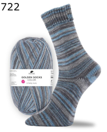 Pro Lana Sockenwolle Golden Socks Color Farbe 722