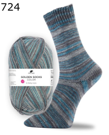 Pro Lana Sockenwolle Golden Socks Color Farbe 724