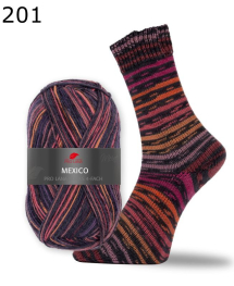 Pro Lana Sockenwolle Mexico Socks Color Farbe 201