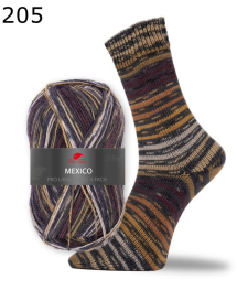 Pro Lana Sockenwolle Mexico Socks Color Farbe 205