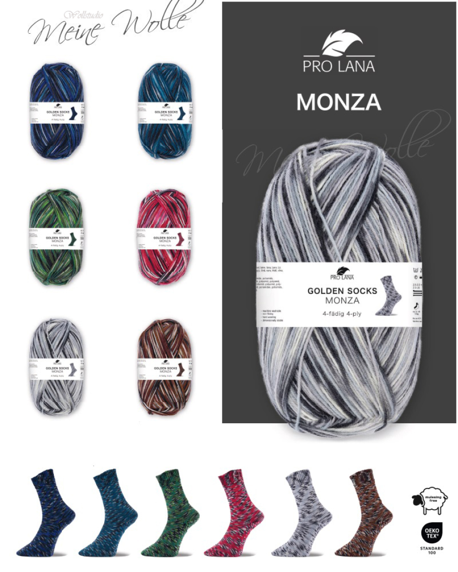 Pro Lana Sockenwolle Monza Farbe 9999