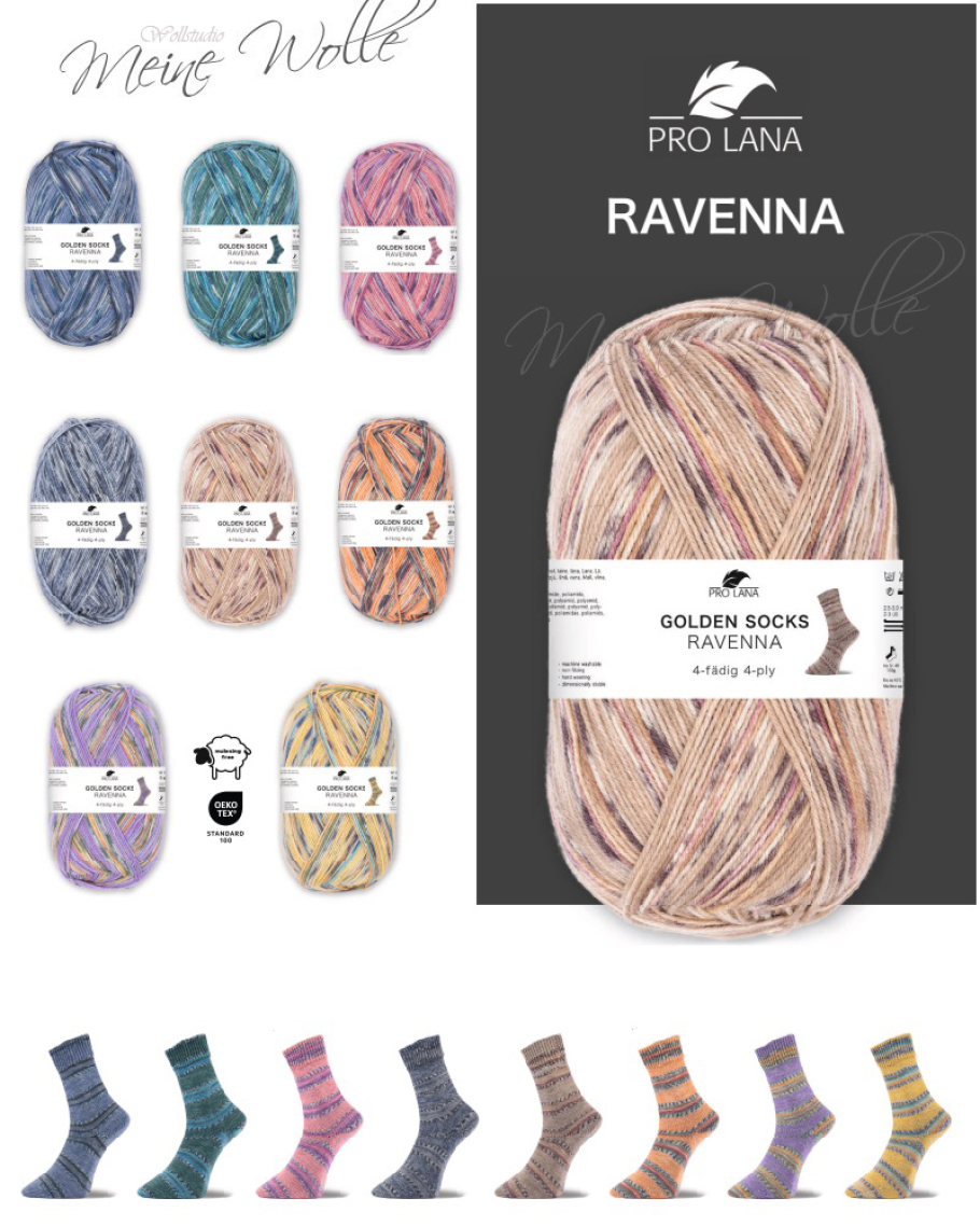 Pro Lana Sockenwolle Ravenna Farbe 9999