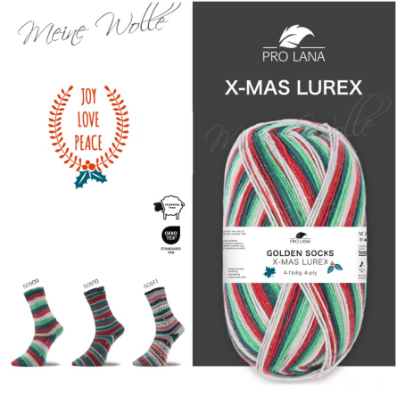 Pro Lana Sockenwolle X-Mas Lurex