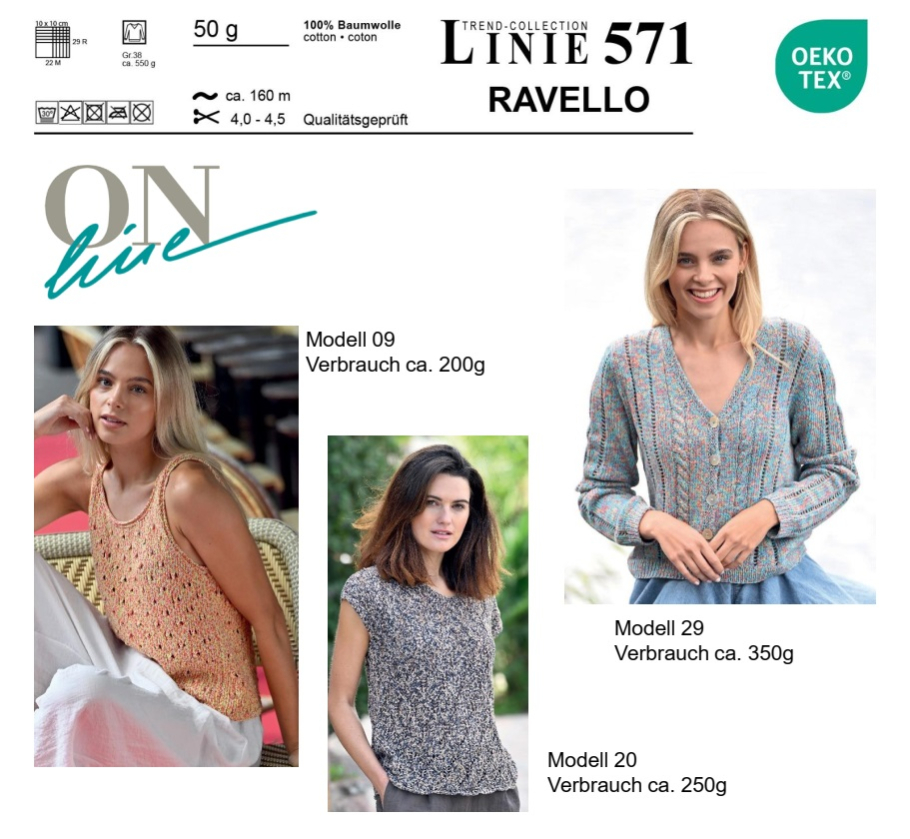 Ravello Linie 571 ONline-Garne Farbe 9999