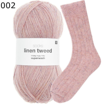 Rico Sockenwolle Linen Tweed Farbe 2