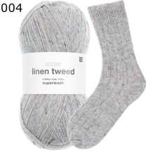 Rico Sockenwolle Linen Tweed Farbe 4