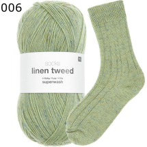 Rico Sockenwolle Linen Tweed Farbe 6
