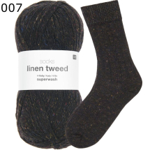 Rico Sockenwolle Linen Tweed Farbe 7