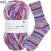 Rico Sockenwolle Neon Fair Isle Farbe 2