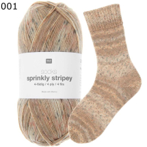 Rico Sockenwolle Sprinkly Striply Farbe 1