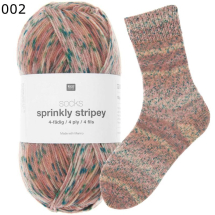 Rico Sockenwolle Sprinkly Striply Farbe 2