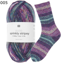 Rico Sockenwolle Sprinkly Striply Farbe 5