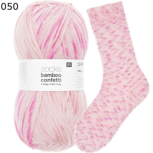 Rico Sockenwolle Superba Bamboo Confetti Farbe 50