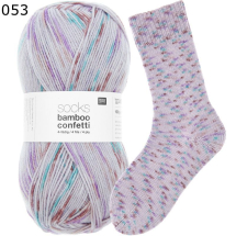 Rico Sockenwolle Superba Bamboo Confetti Farbe 53