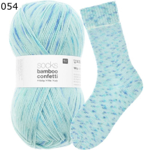 Rico Sockenwolle Superba Bamboo Confetti Farbe 54