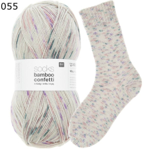 Rico Sockenwolle Superba Bamboo Confetti Farbe 55