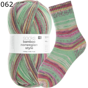 Rico Sockenwolle Superba Bamboo Norwegian Farbe 62