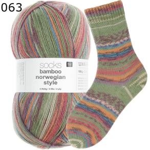 Rico Sockenwolle Superba Bamboo Norwegian Farbe 63