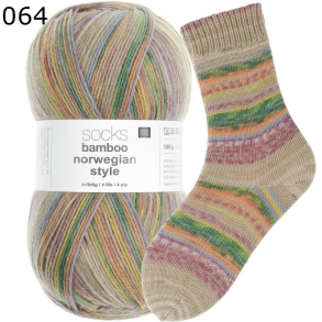 Rico Sockenwolle Superba Bamboo Norwegian Farbe 64