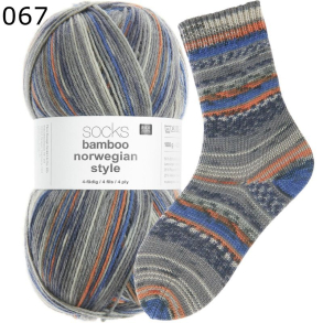 Rico Sockenwolle Superba Bamboo Norwegian Farbe 67