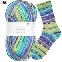 Rico Sockenwolle Superba Bamboo Rainbow Farbe 60
