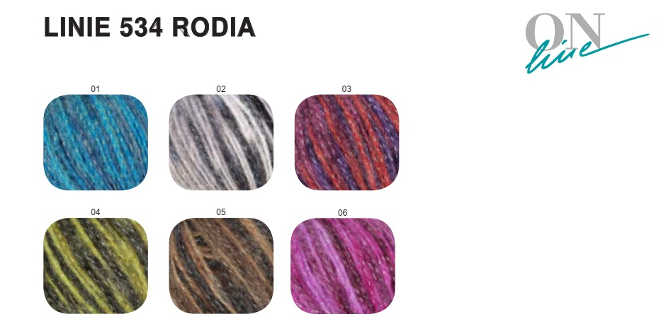 Rodia Linie 534 ONline-Garne Farbe 9998