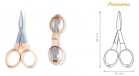 Schere Rosegold-Finish KnitPro 3