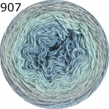 Lana Grossa Shades of Tweed 906 jeans/türkis/grau 200 g Fb Wolle Kreativ 