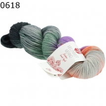 Shadow Hand Dyed Meilenweit Lana Grossa Farbe 618