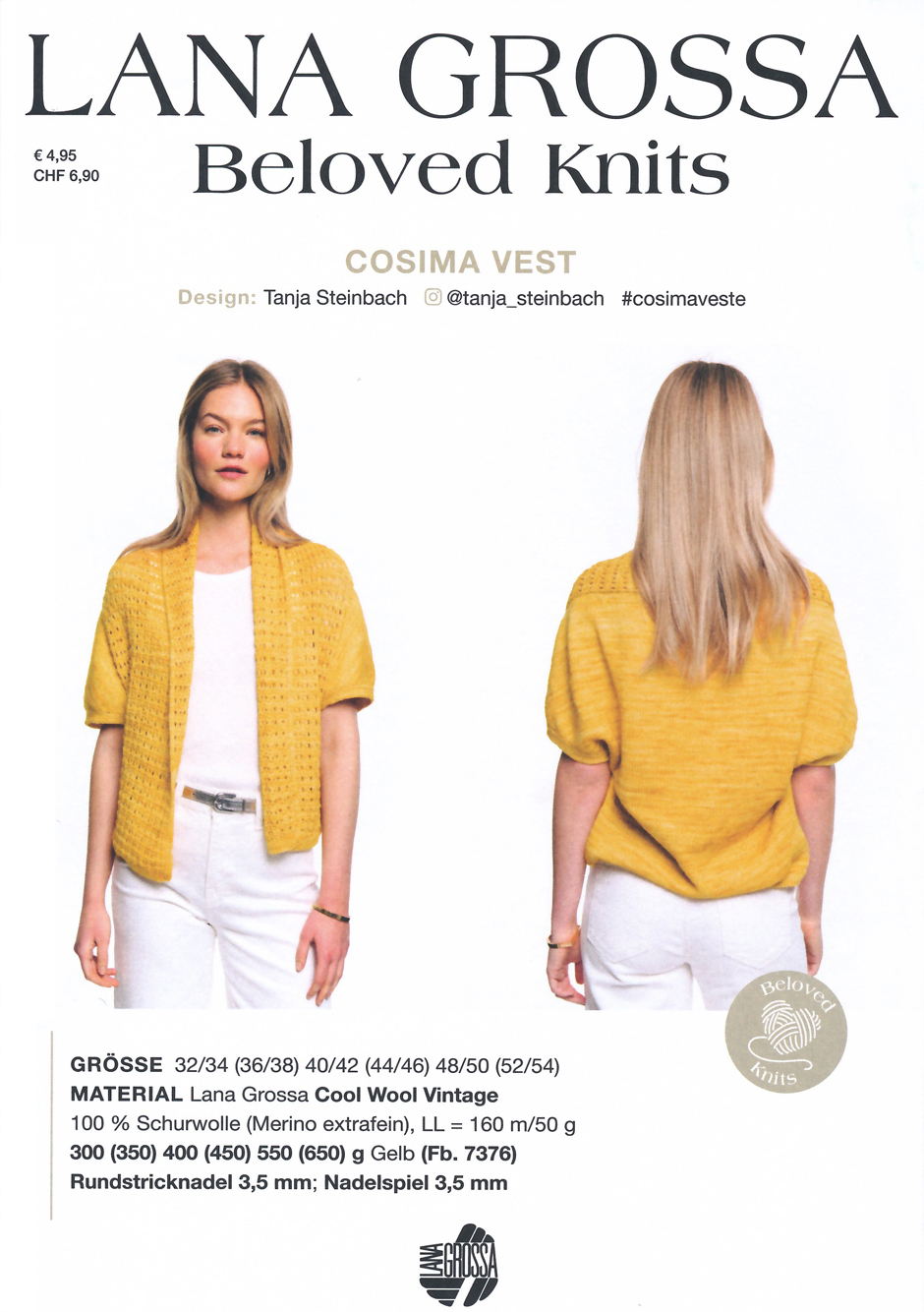 Strickanleitung Lana Grossa Cosima Vest 3