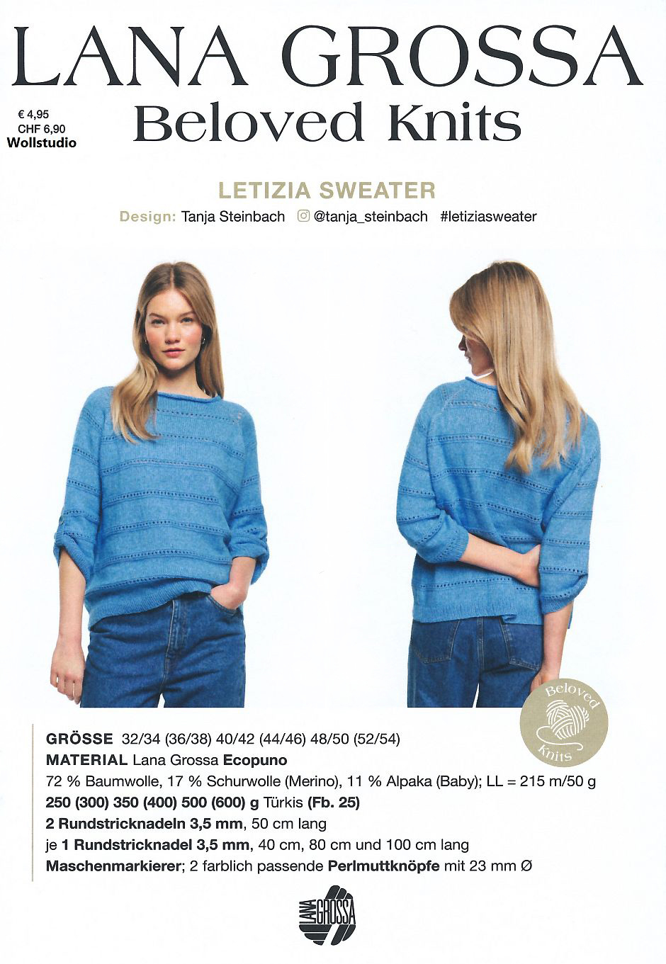 Strickanleitung Lana Grossa Letizia Sweater 3