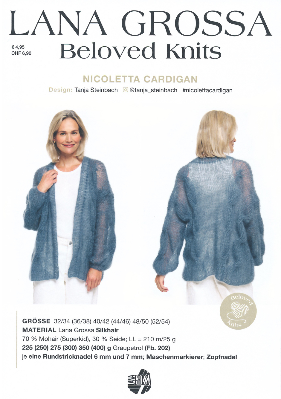 Strickanleitung Lana Grossa Nicoletta Cardigan 3
