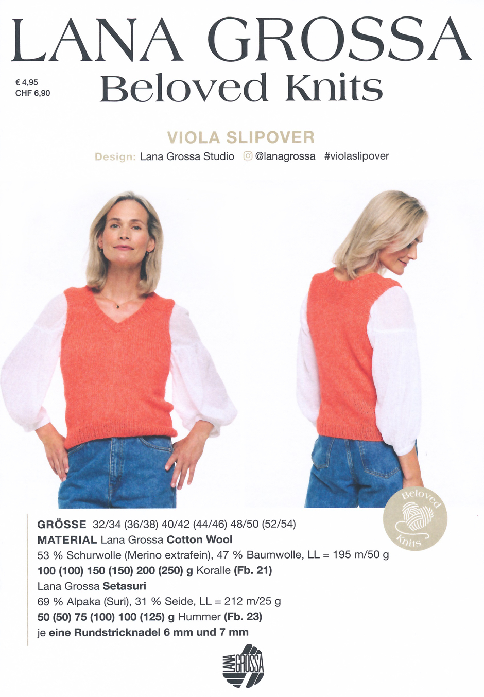 Strickanleitung Lana Grossa Viola Slipover 3