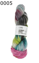 Super Soxx Alpaca Hand Dyed Lang Yarns Farbe 5