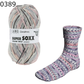 Super Soxx Color 4-fach Lang Yarns Farbe 389
