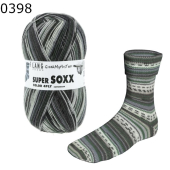 Super Soxx Color 4-fach Lang Yarns Farbe 398