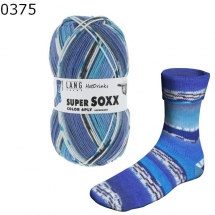 Super Soxx Color 6-fach Lang Yarns Farbe 375