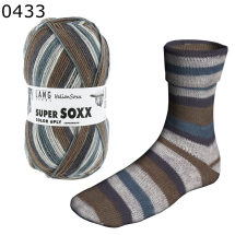 Super Soxx Color 6-fach Lang Yarns Farbe 433