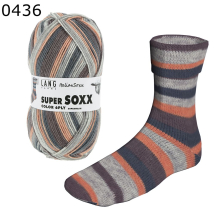 Super Soxx Color 6-fach Lang Yarns Farbe 436