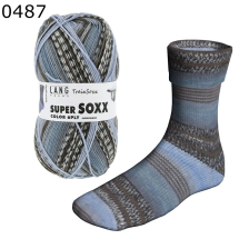 Super Soxx Color 6-fach Lang Yarns Farbe 487