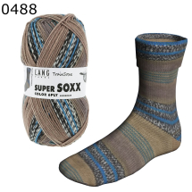 Super Soxx Color 6-fach Lang Yarns Farbe 488