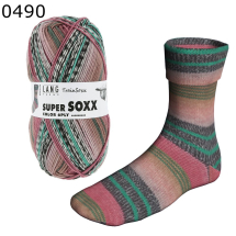 Super Soxx Color 6-fach Lang Yarns Farbe 490