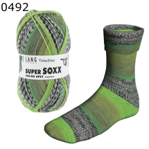 Super Soxx Color 6-fach Lang Yarns Farbe 492