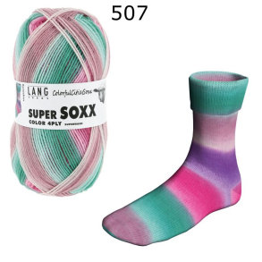 Super Soxx Colorful Cities Lang Yarns Farbe 507