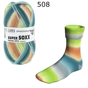 Super Soxx Colorful Cities Lang Yarns Farbe 508