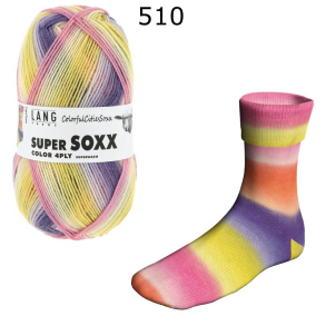 Super Soxx Colorful Cities Lang Yarns Farbe 510