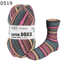 Super Soxx Disco Lang Yarns Farbe 519