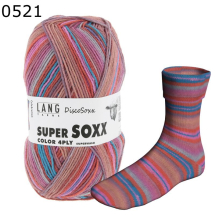 Super Soxx Disco Lang Yarns Farbe 521