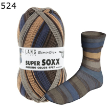 Super Soxx Element Lang Yarns Farbe 524